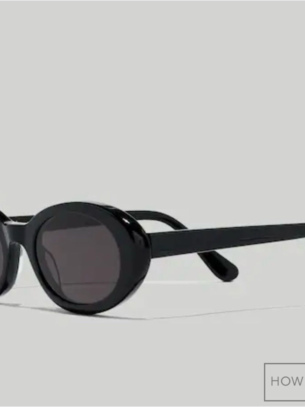 Madewell Black Oval Sunglasses for Women - Picture 2 of 6